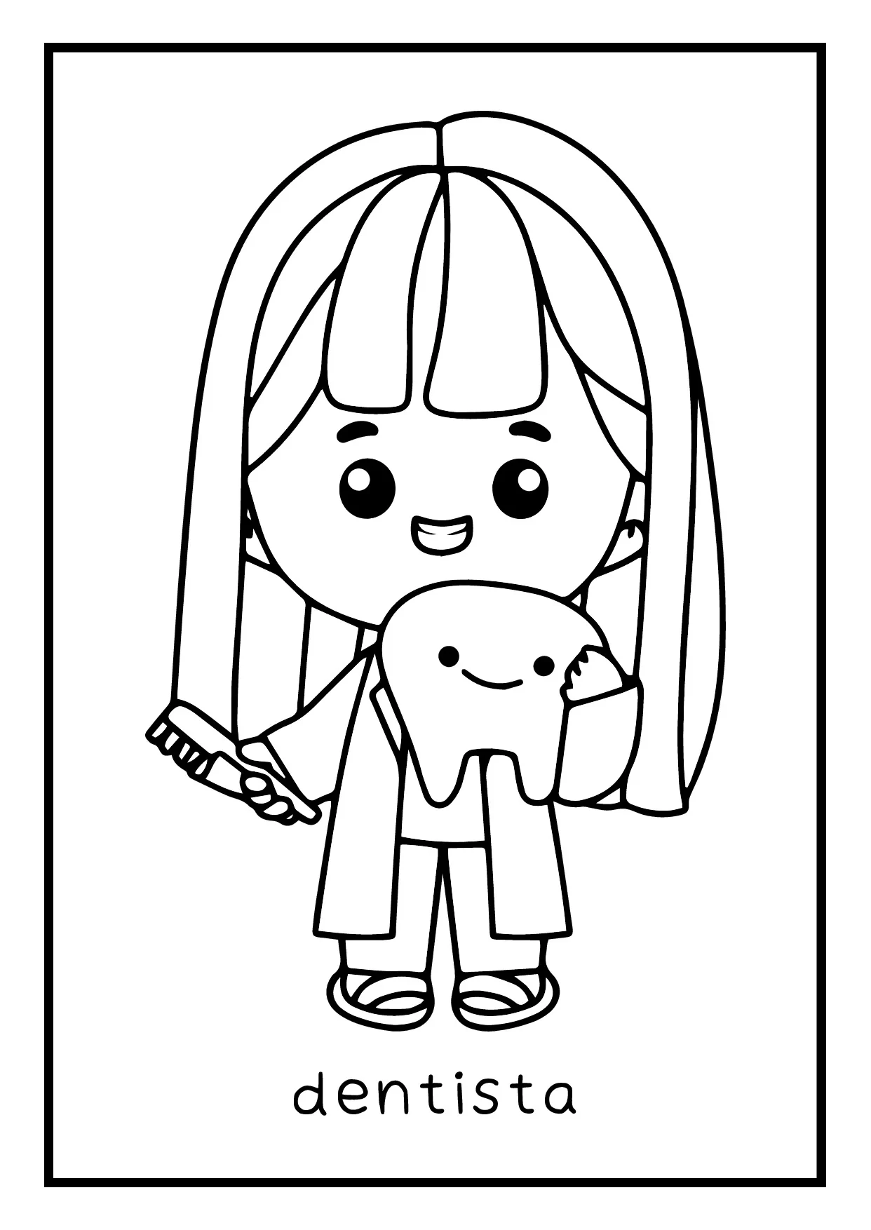 Atividade De Colorir Profissoes Para Educacao Infantil 4