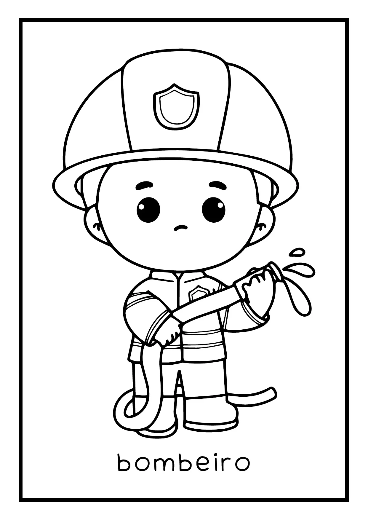 Atividade De Colorir Profissoes Para Educacao Infantil 5