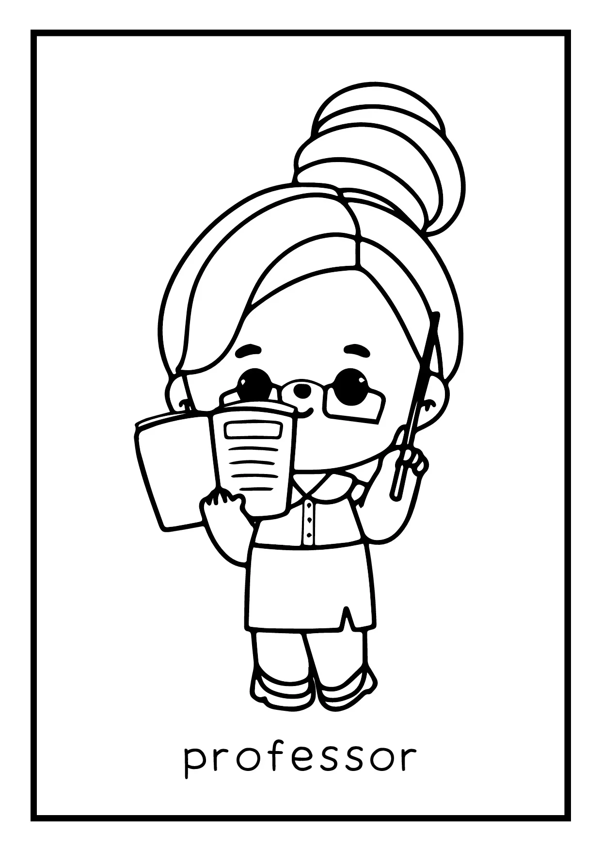 Atividade De Colorir Profissoes Para Educacao Infantil 6