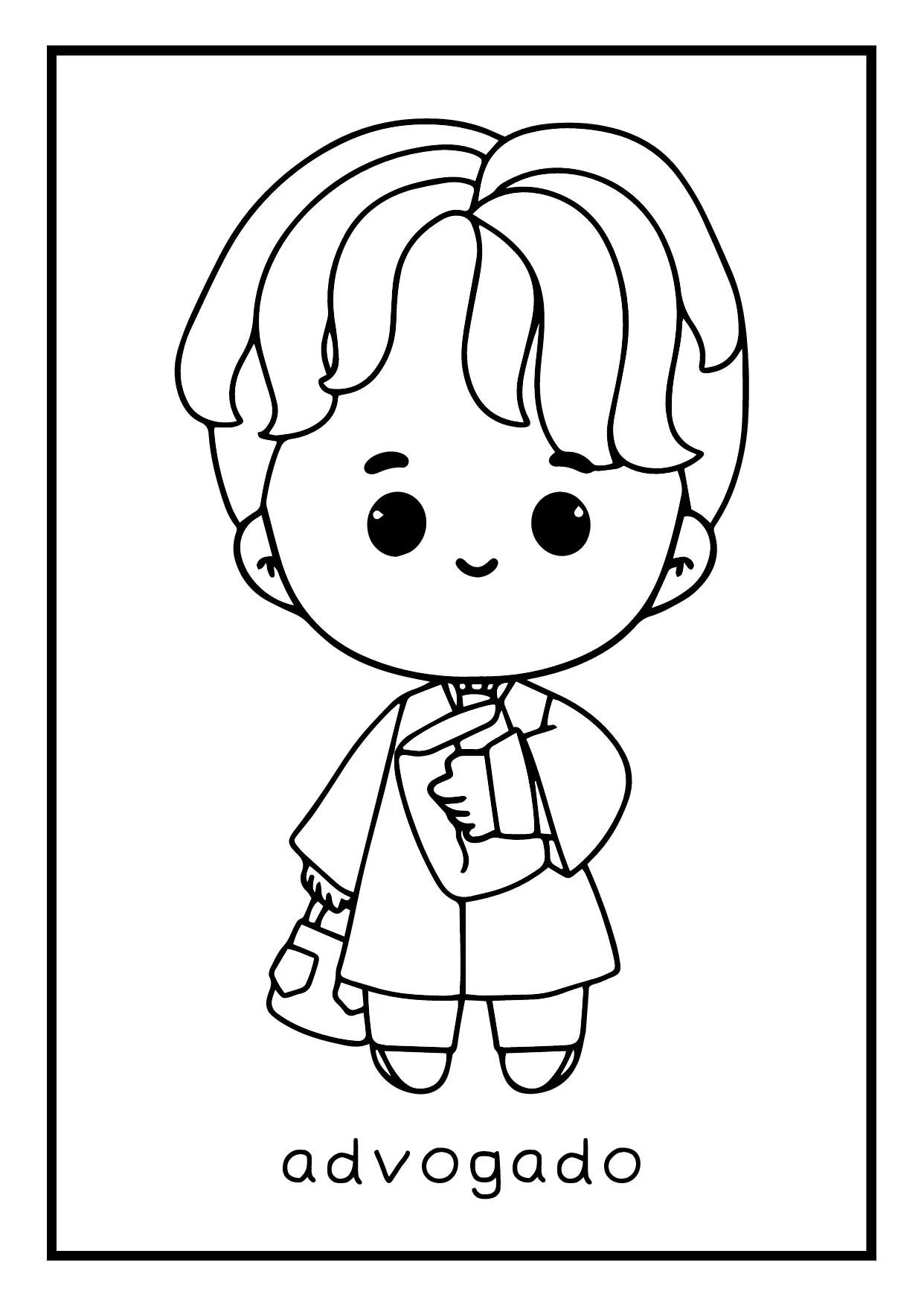 Atividade De Colorir Profissoes Para Educacao Infantil 7