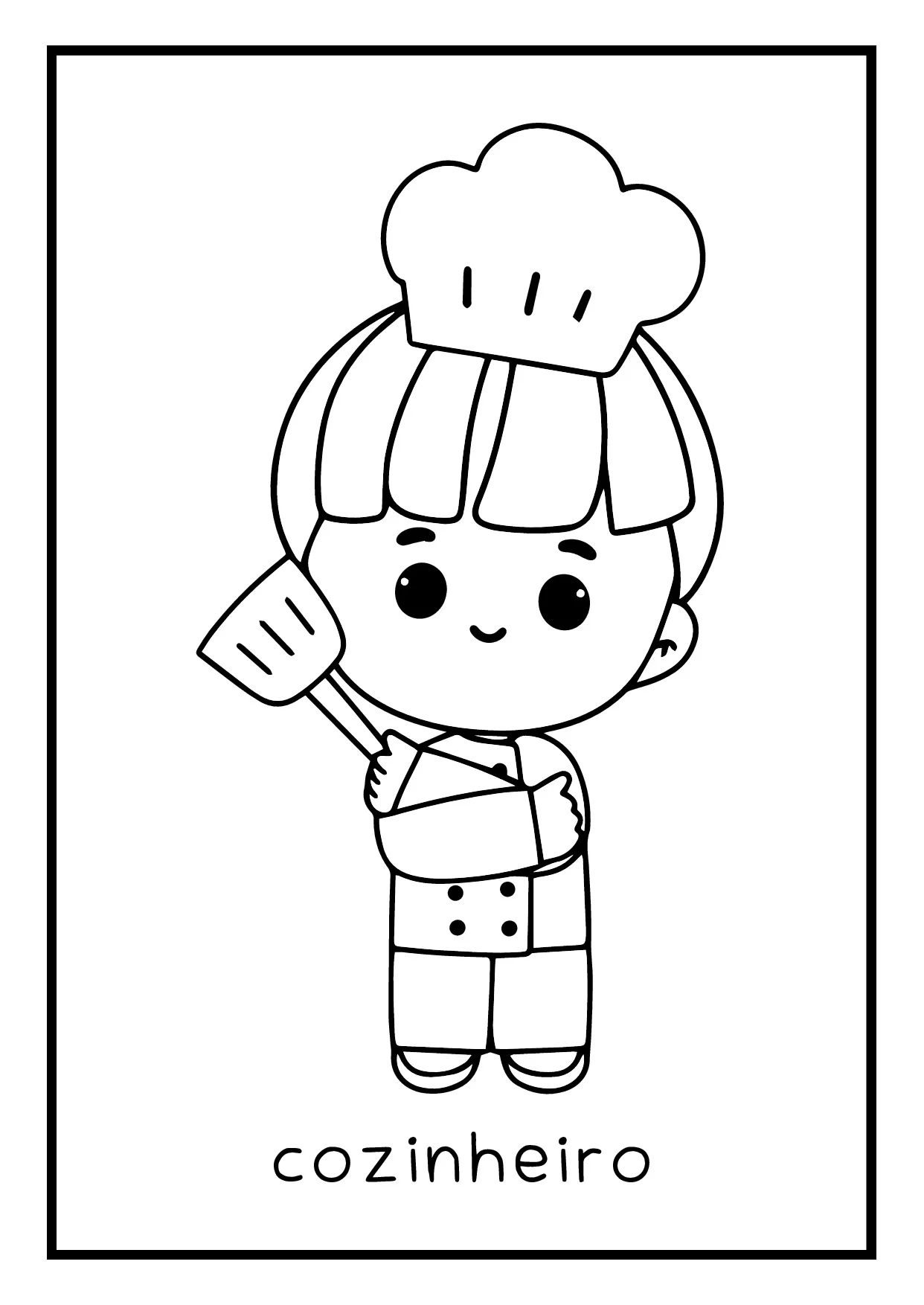 Atividade De Colorir Profissoes Para Educacao Infantil 8