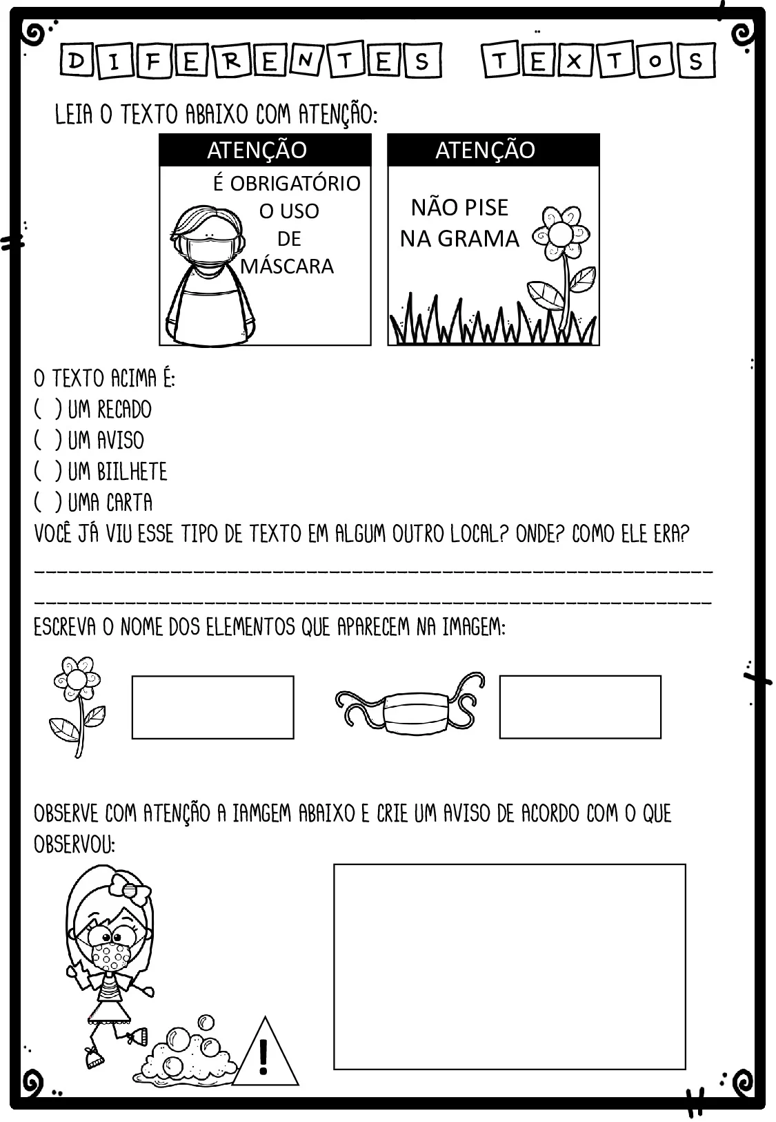 Atividade De Generos Textuais Para O 3o Ano Do Fundamental 16