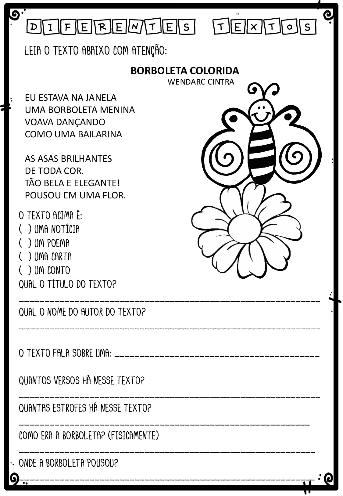 Atividade De Generos Textuais Para O 3o Ano Do Fundamental 26