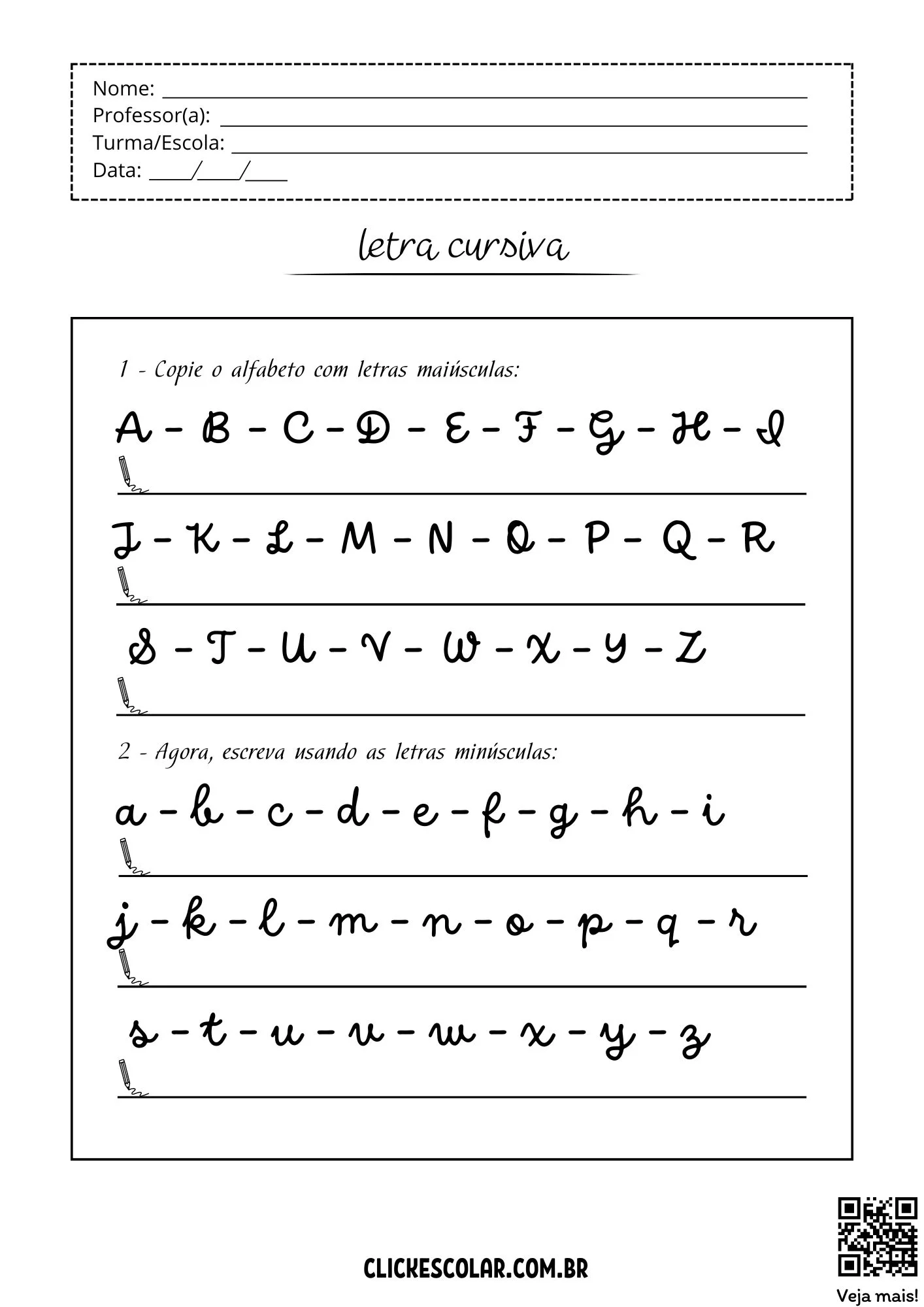 Atividade Letra Cursiva01