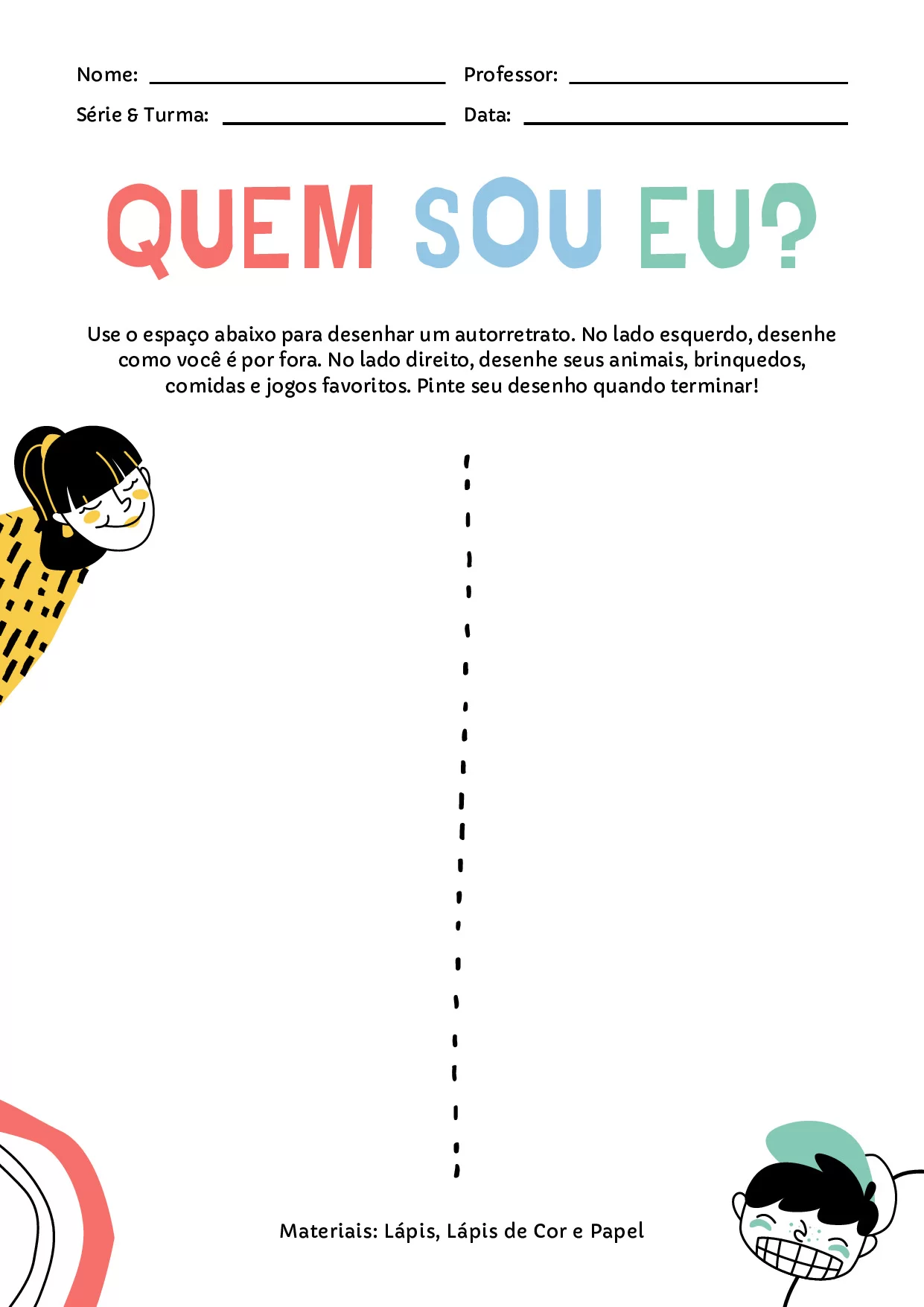 Atividade quem sou eu?