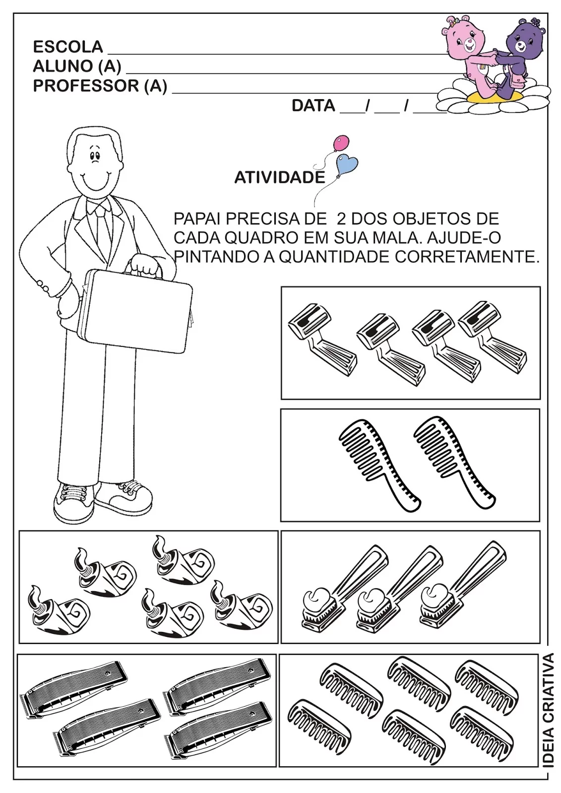 Atividade Para O Dia Dos Pais Ideia Criativa