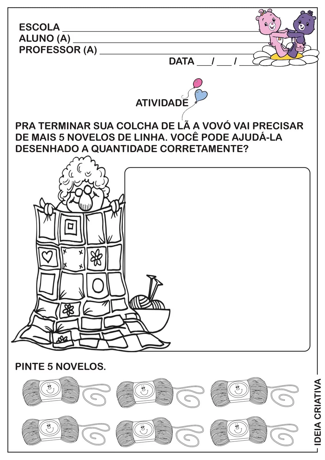 Desenhando a quantidade corretamente , avó e avô