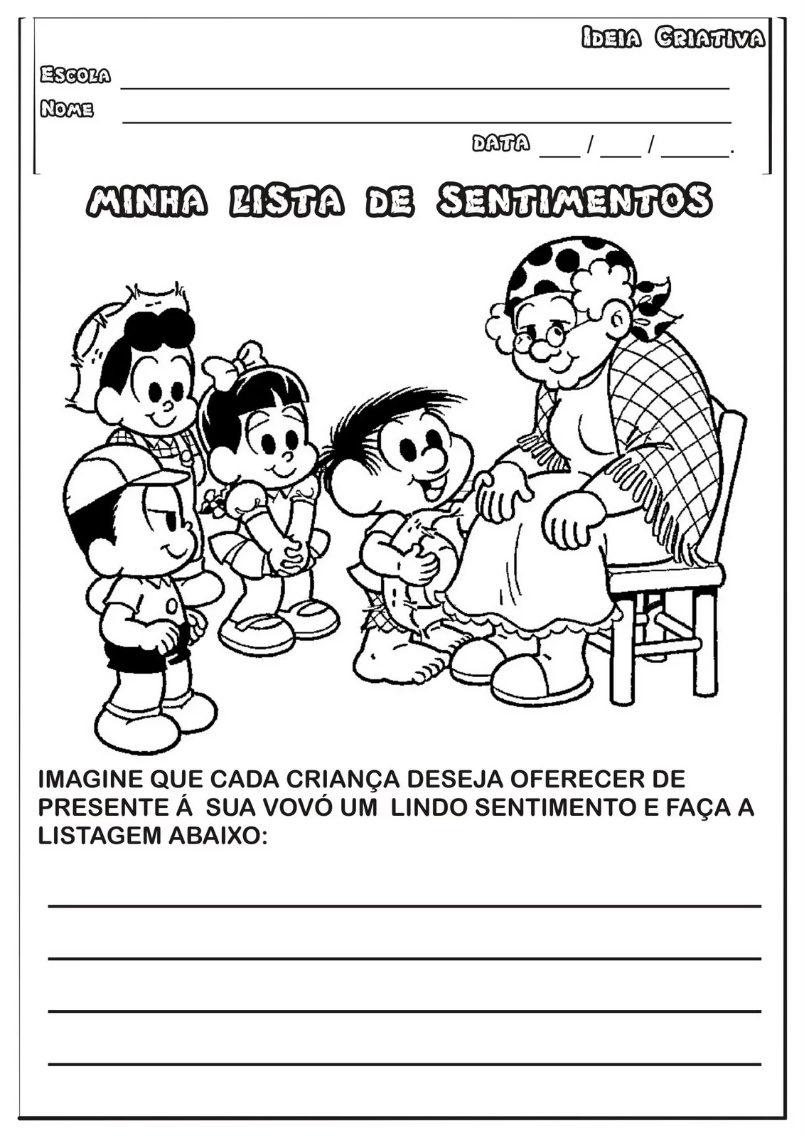 Atividades Dia dos Avós para Imprimir