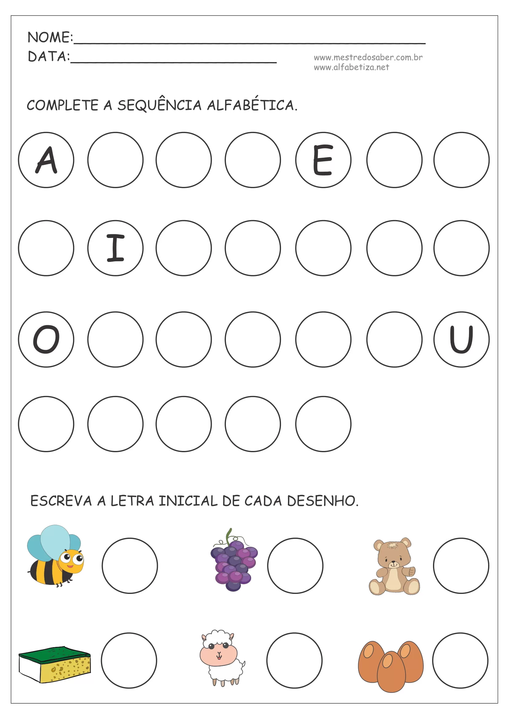 Atividades Com Alfabeto Mestre Do Saber 02