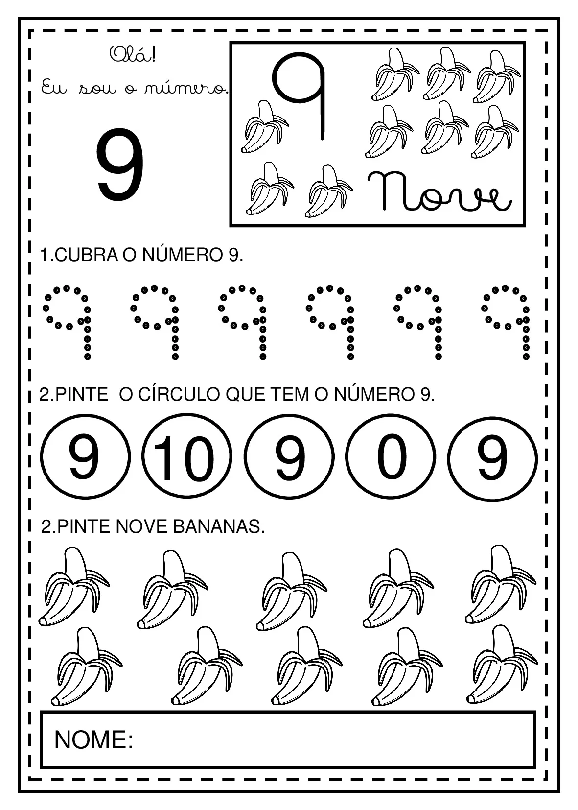 Atividades Com Quantidades De 0 A 10 Em PDF 10