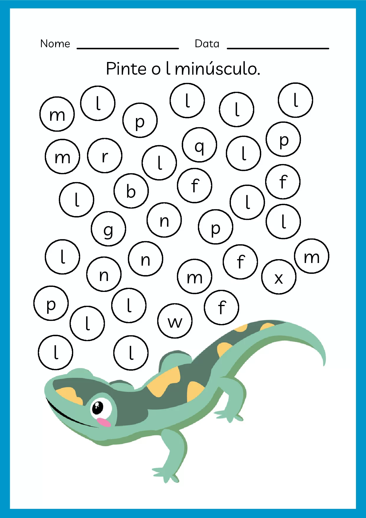 Atividades De Alfabeto Para Pre Escola Colorido 50