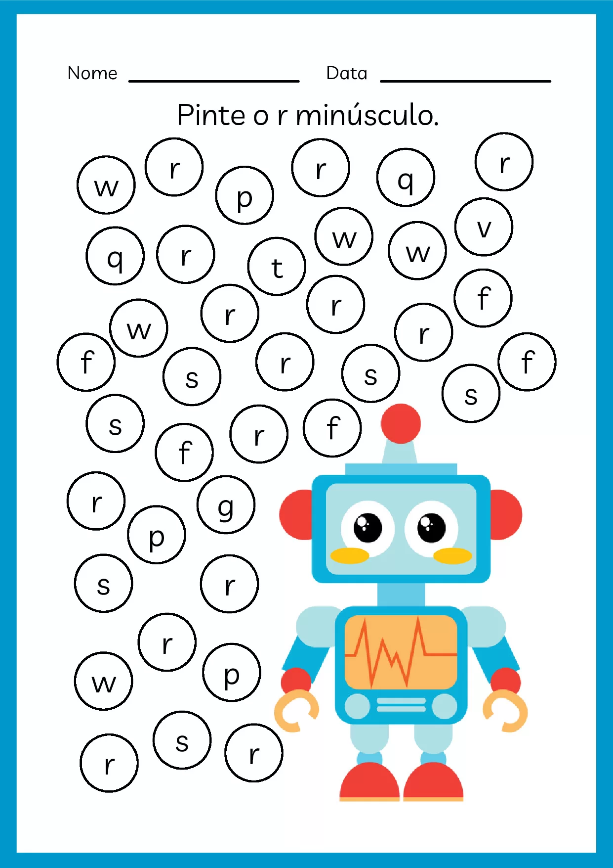 Atividades De Alfabeto Para Pre Escola Colorido 74