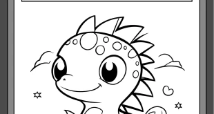 Atividades de Colorir Dinossauros Infantil 🦖