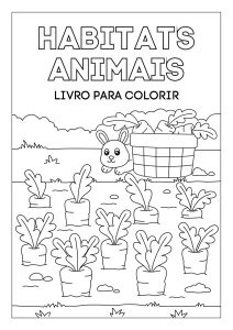 Atividades de Colorir Habitats dos Animais Infantil