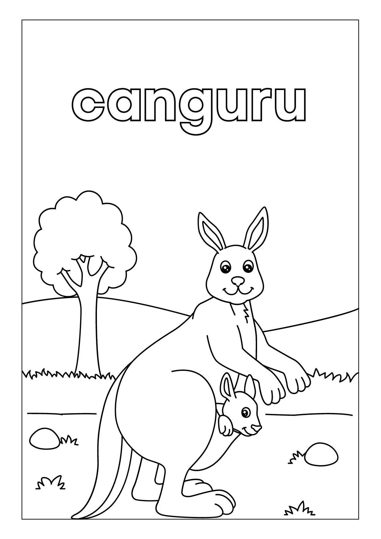 Colorir canguru