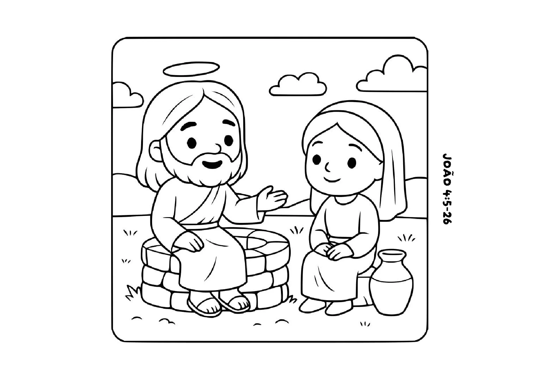 Pinte Jesus ensinando