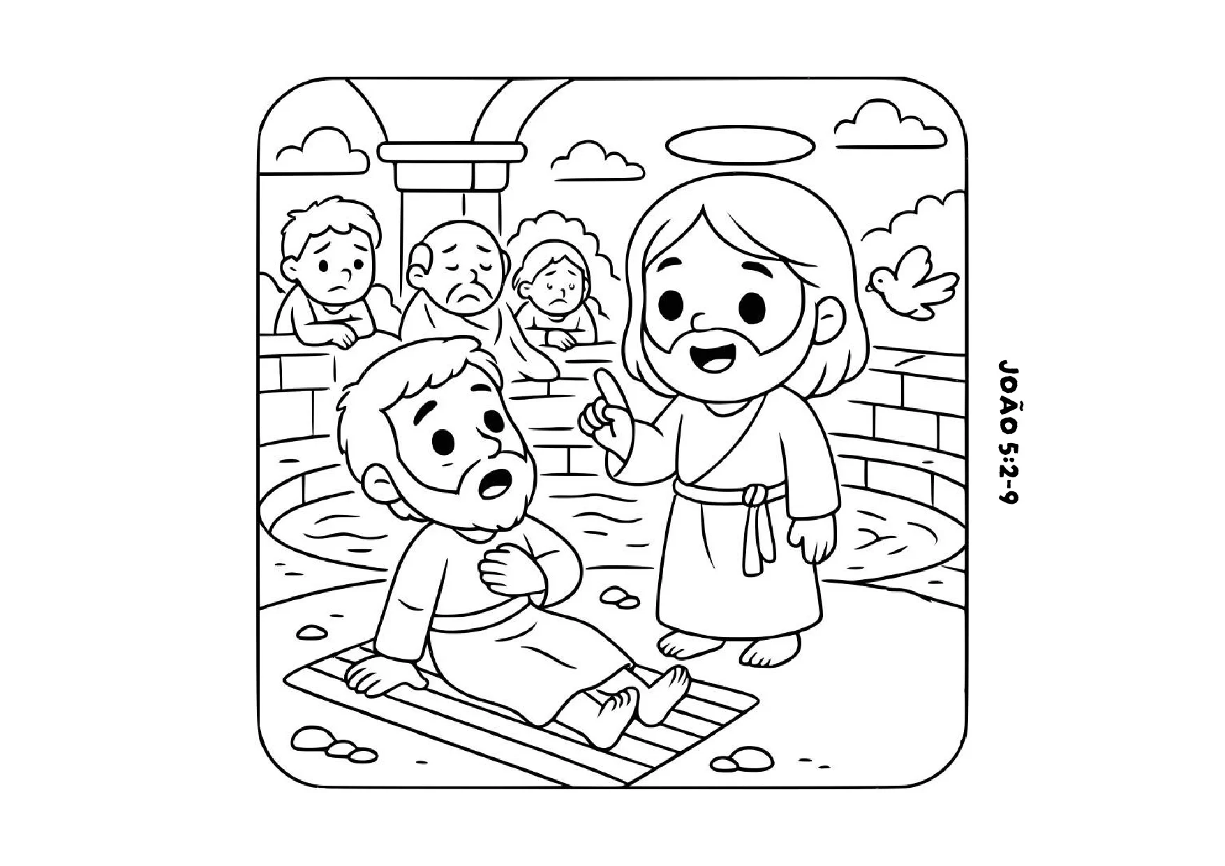 Atividades De Colorir Versiculos De Jesus 21