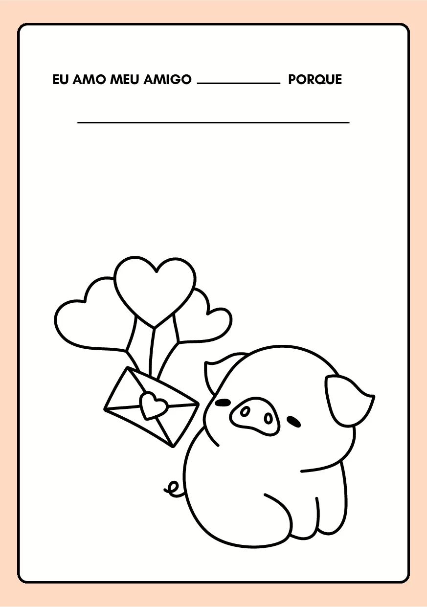 Eu amo meu amigo porque