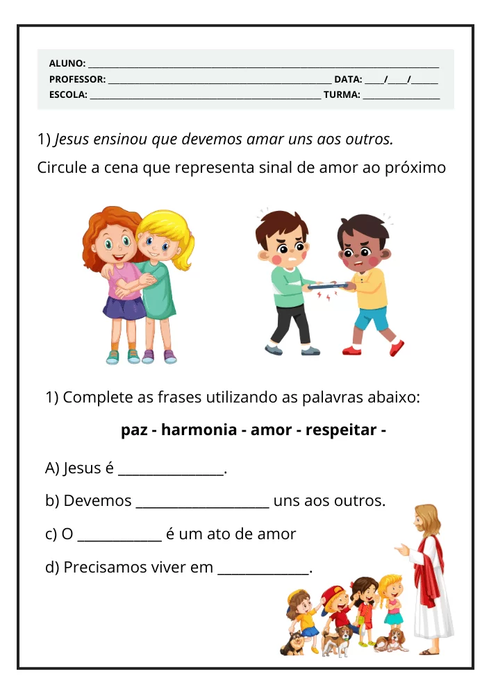 Atividades De Ensino Religioso 2o Ano Fundamental Para Imprimir 4