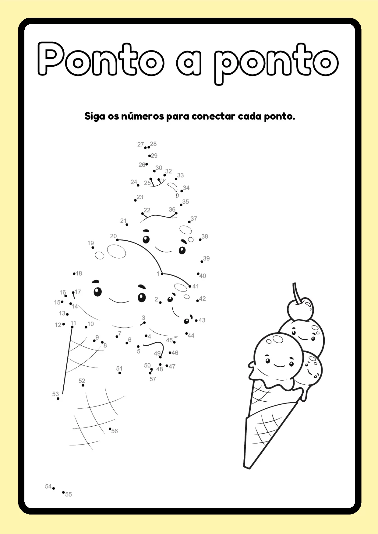 Ligue os pontilhados