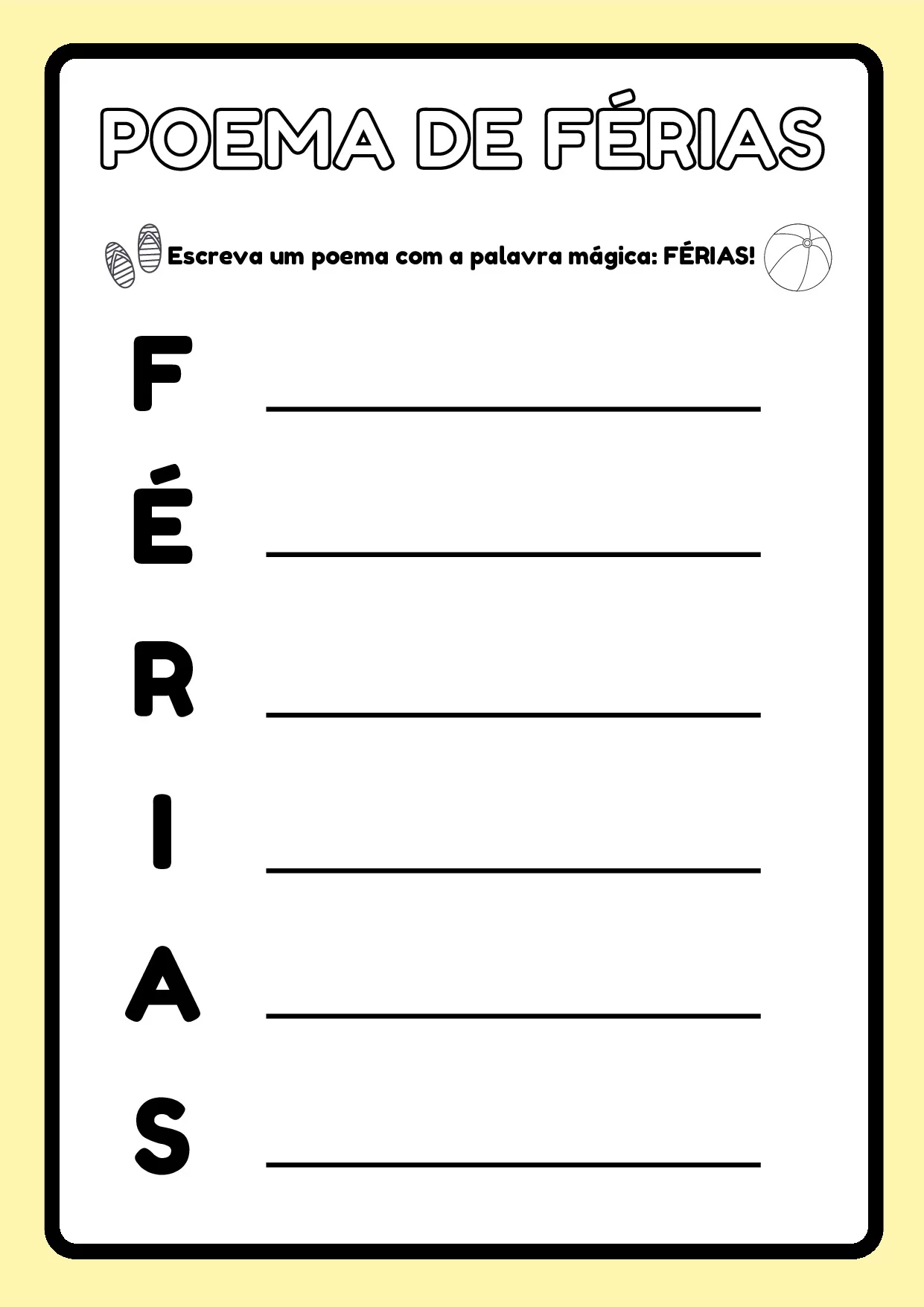 Atividades De Ferias Divertidas Para Educacao Infantil 5