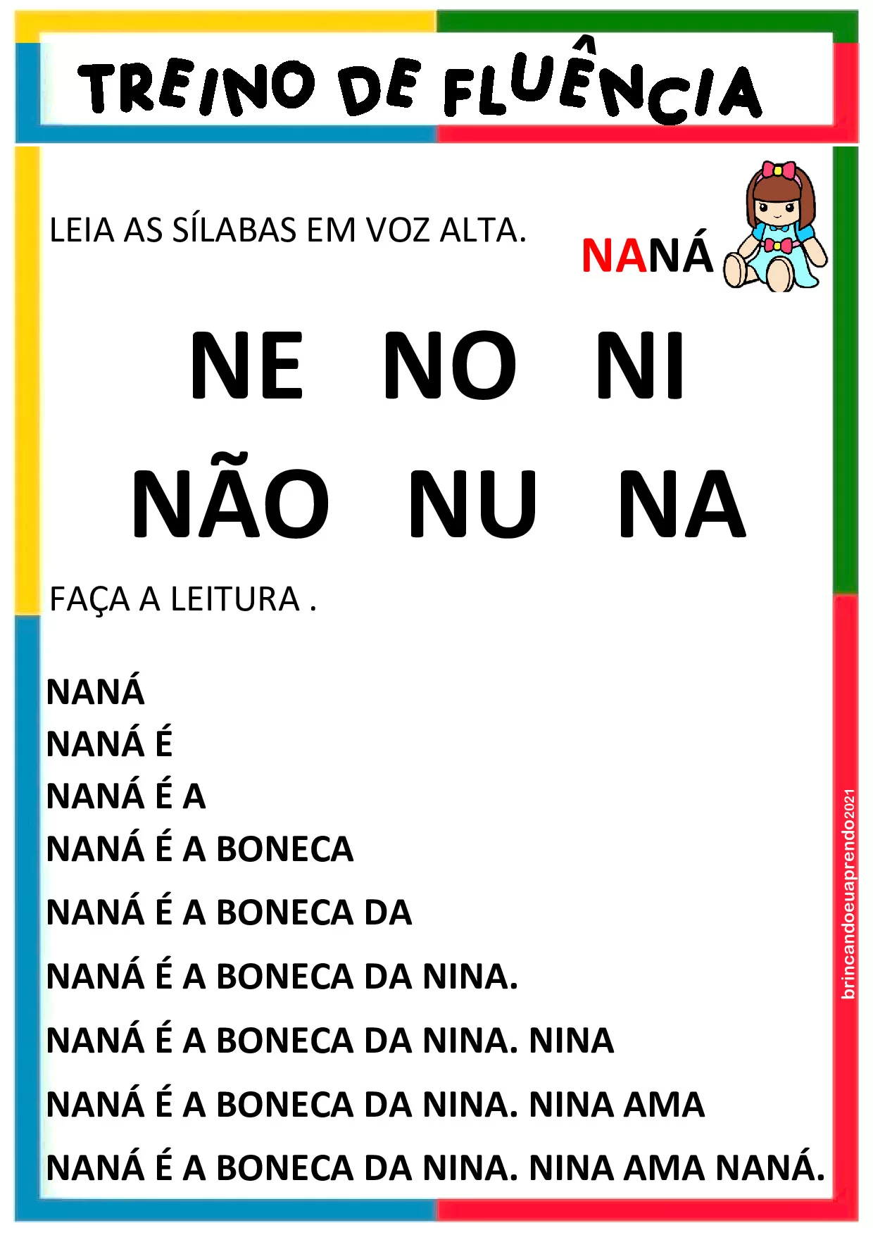 Atividades De Fluencia De Leitura – Caderno Fluencia Especial 11