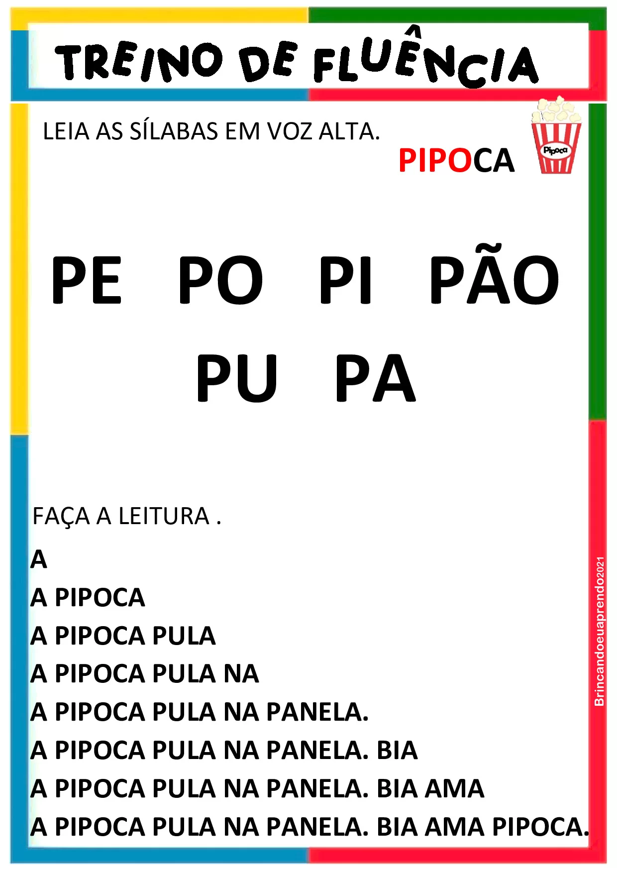Atividades De Fluencia De Leitura – Caderno Fluencia Especial 12