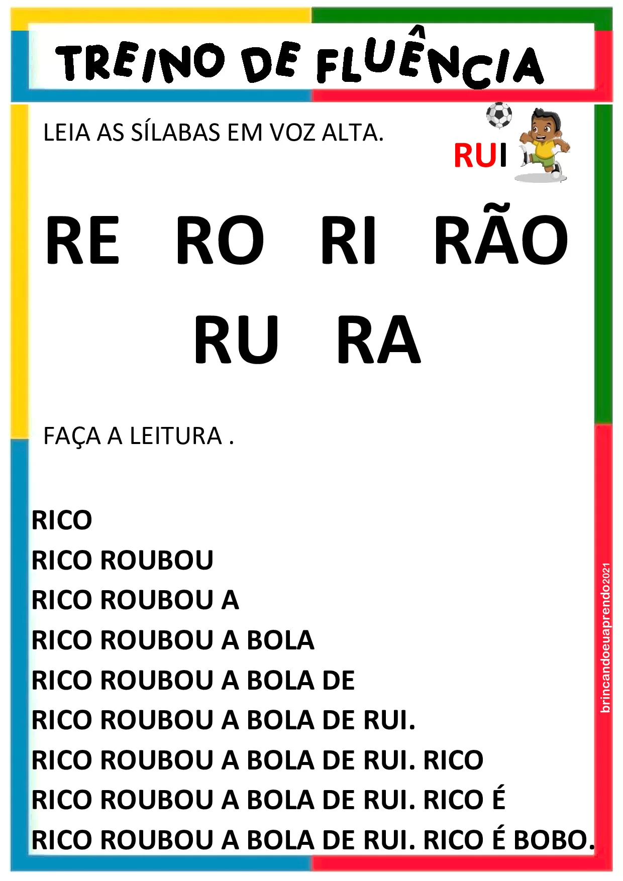 Atividades De Fluencia De Leitura – Caderno Fluencia Especial 13
