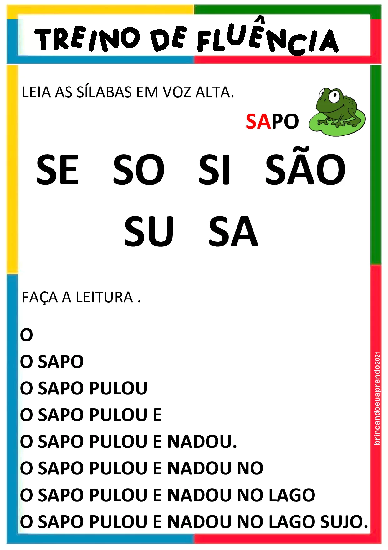Atividades De Fluencia De Leitura – Caderno Fluencia Especial 14