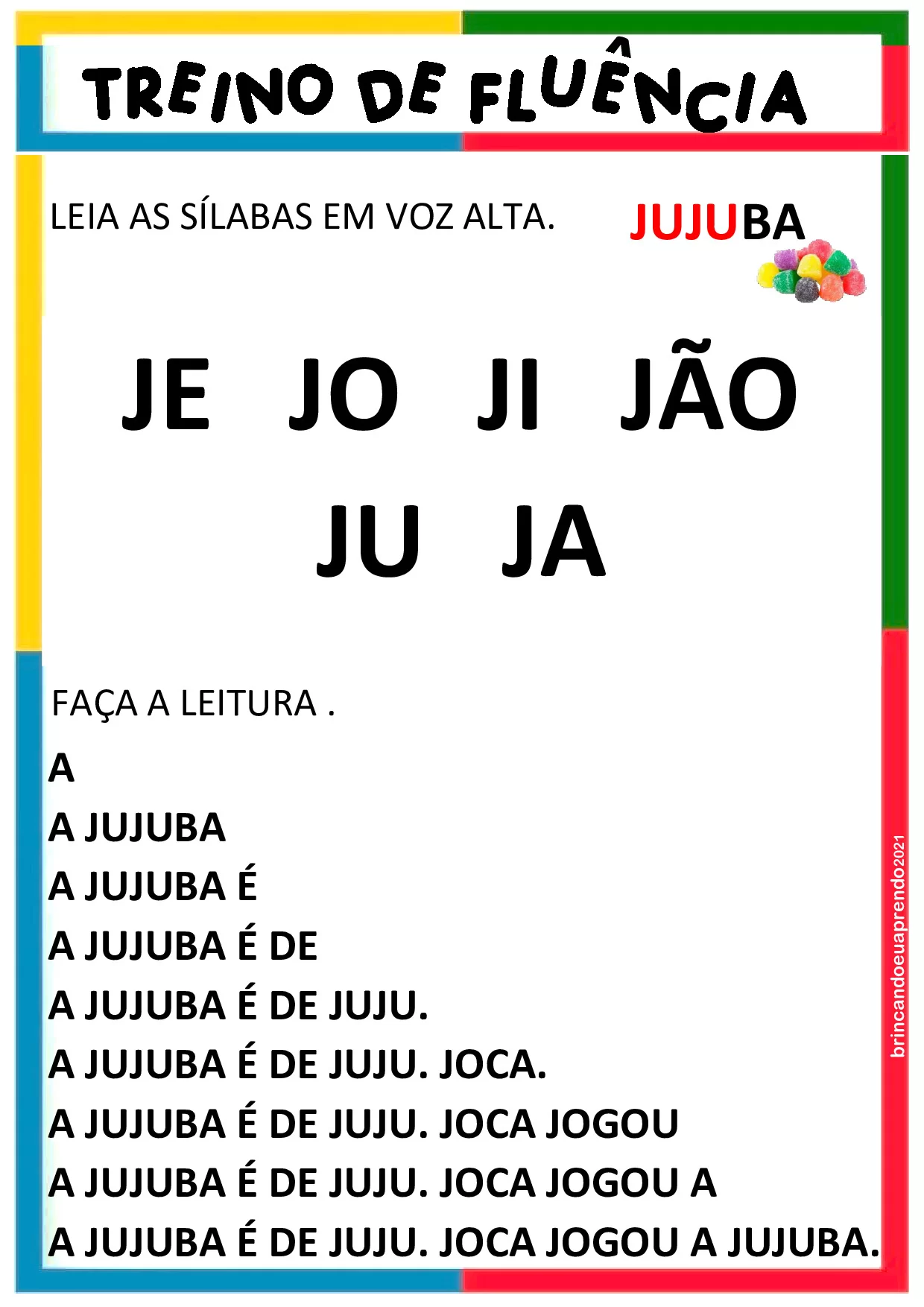 Atividades De Fluencia De Leitura – Caderno Fluencia Especial 8