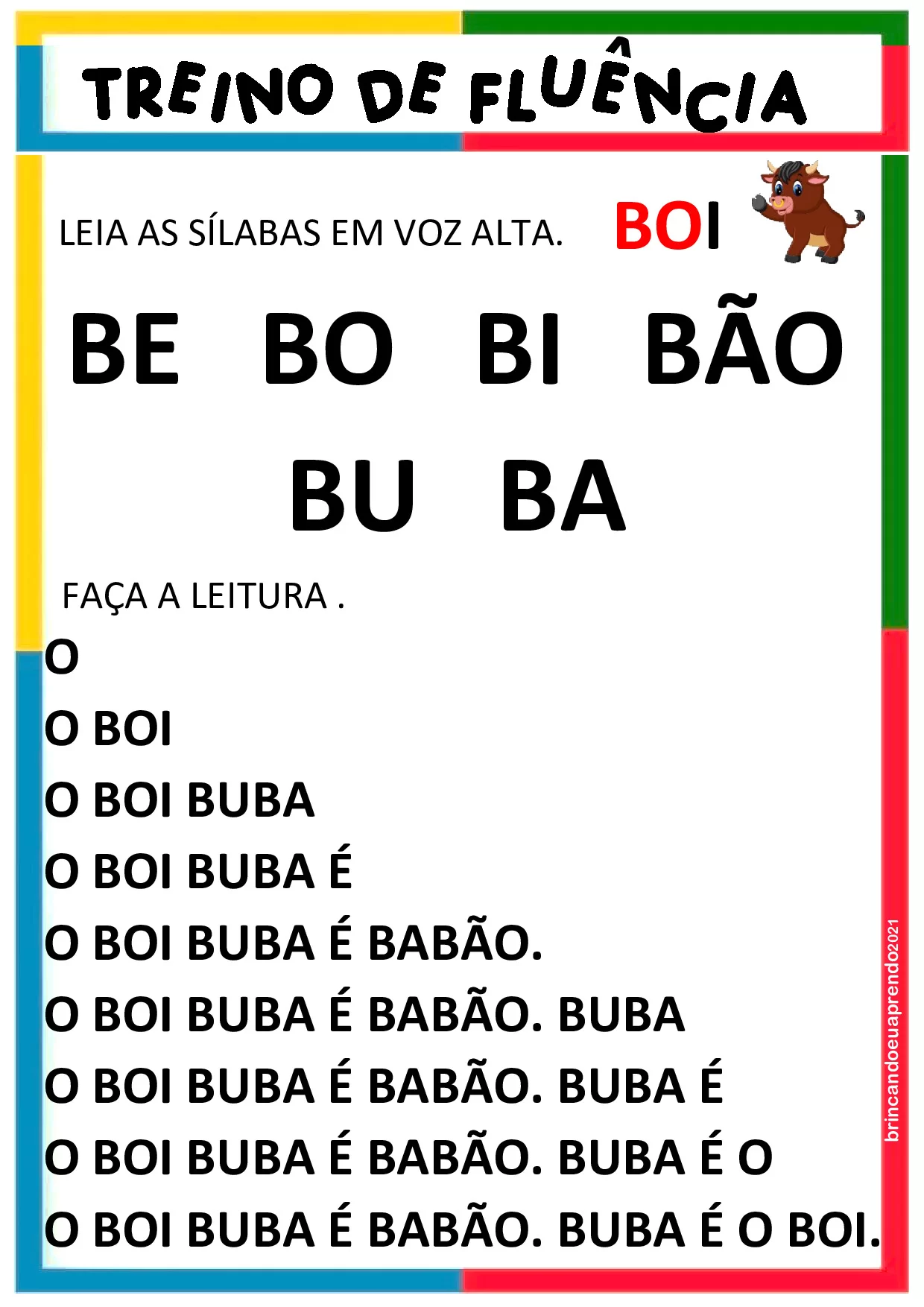 fluência o boi bumba