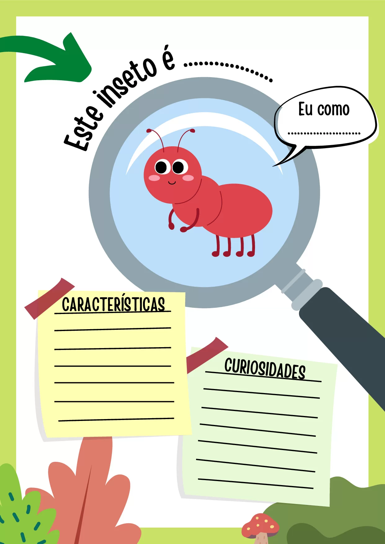 Atividades De Insetos Coloridos Para Educacao Infantil 7