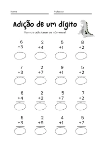 Atividades de Matemática para 1º Ano: Adição e Subtração