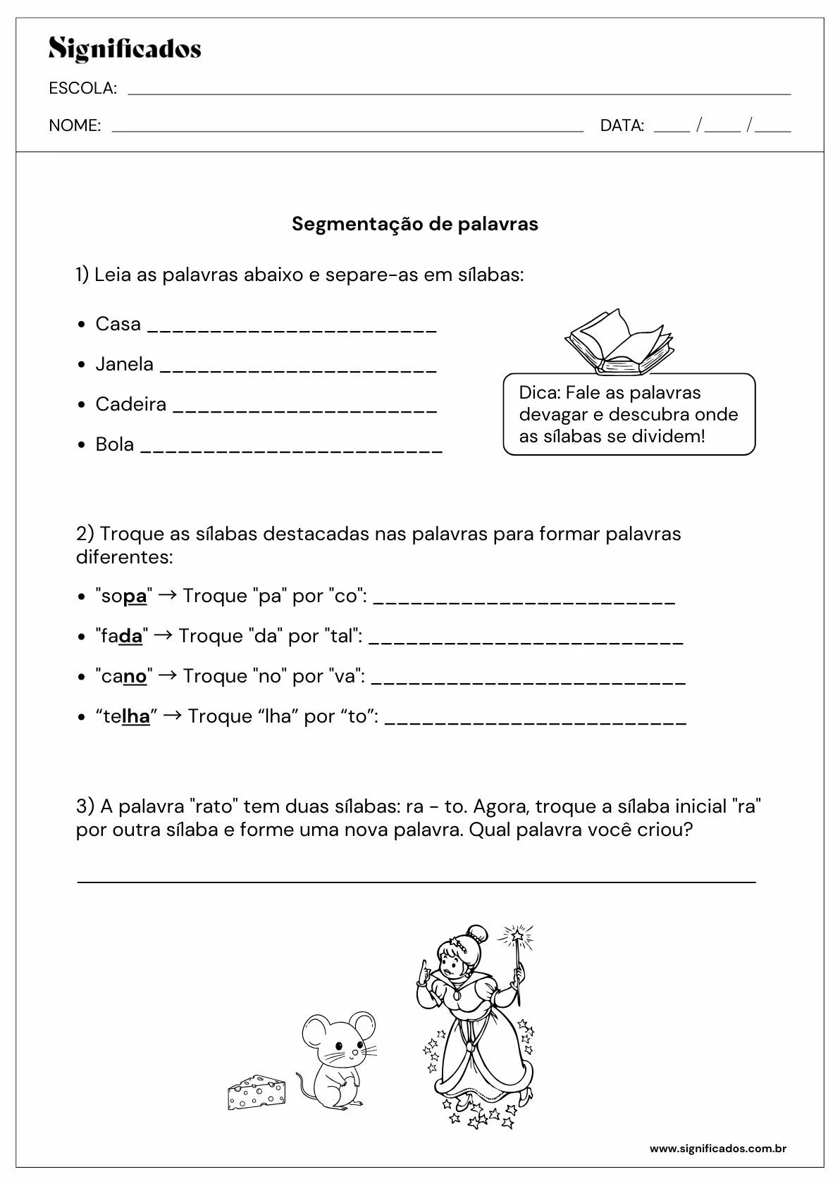 Atividades De Portugues Para O Segundo Ano 2