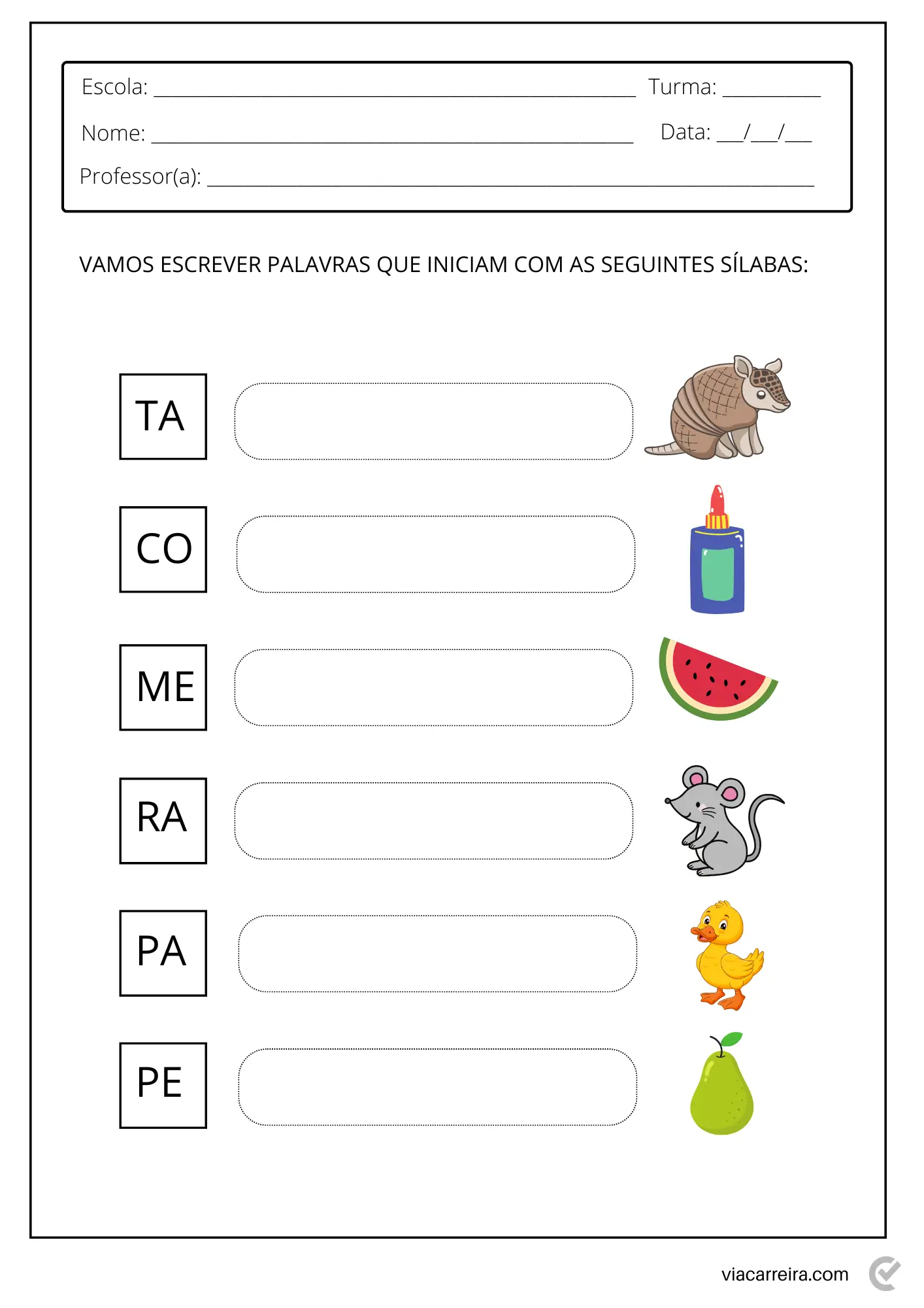 Atividades de Sondagem Diagnóstica