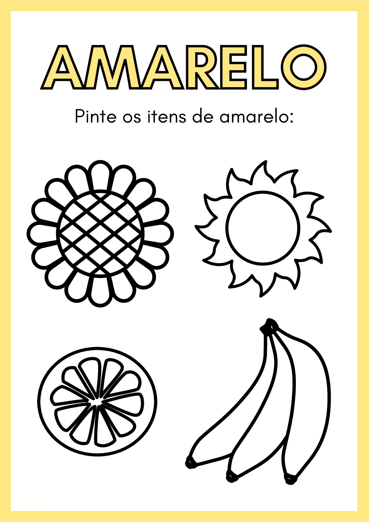 Atividades Para Colorir E Aprender As Cores 7