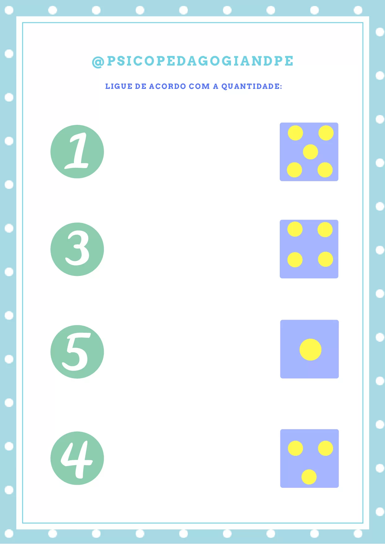 Ligue de acordo com a quantidade