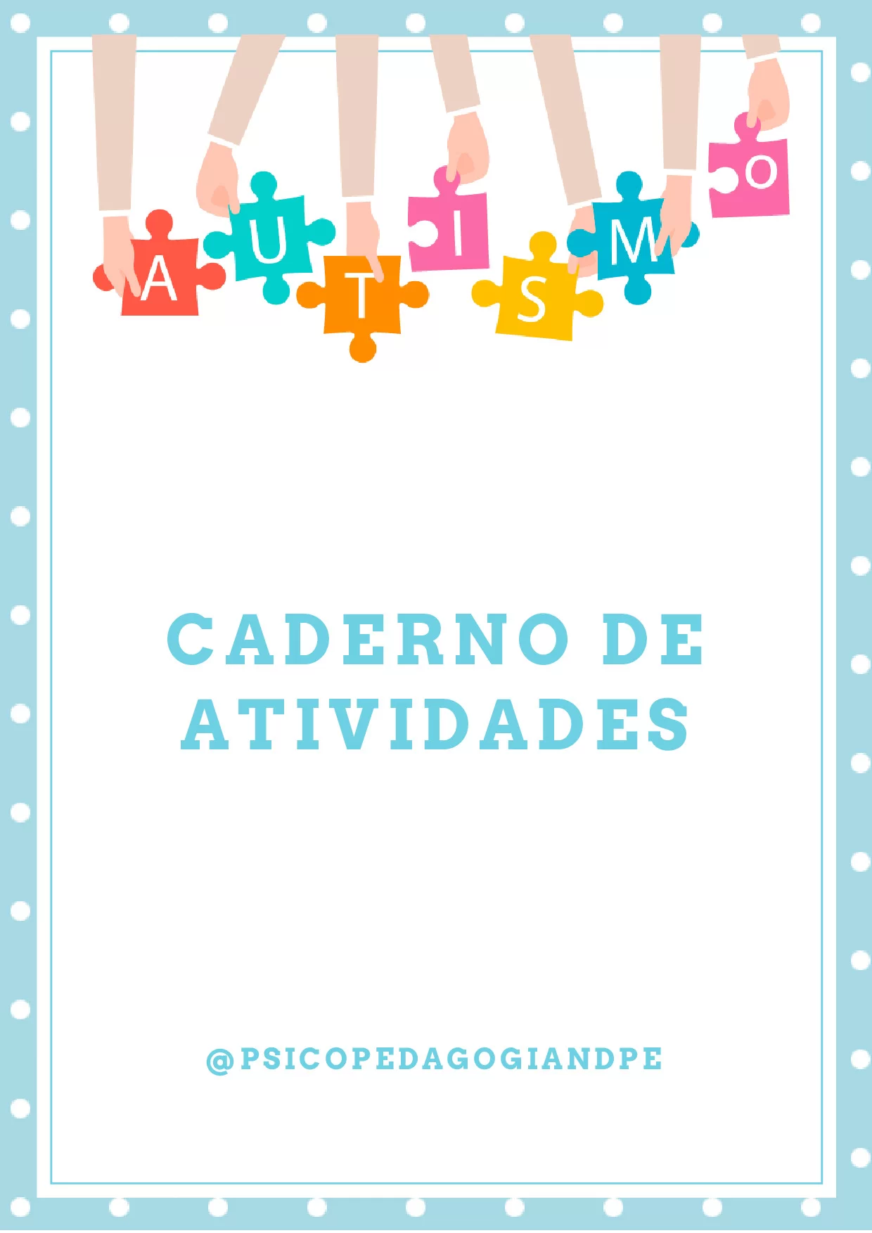Caderno de atividades autista