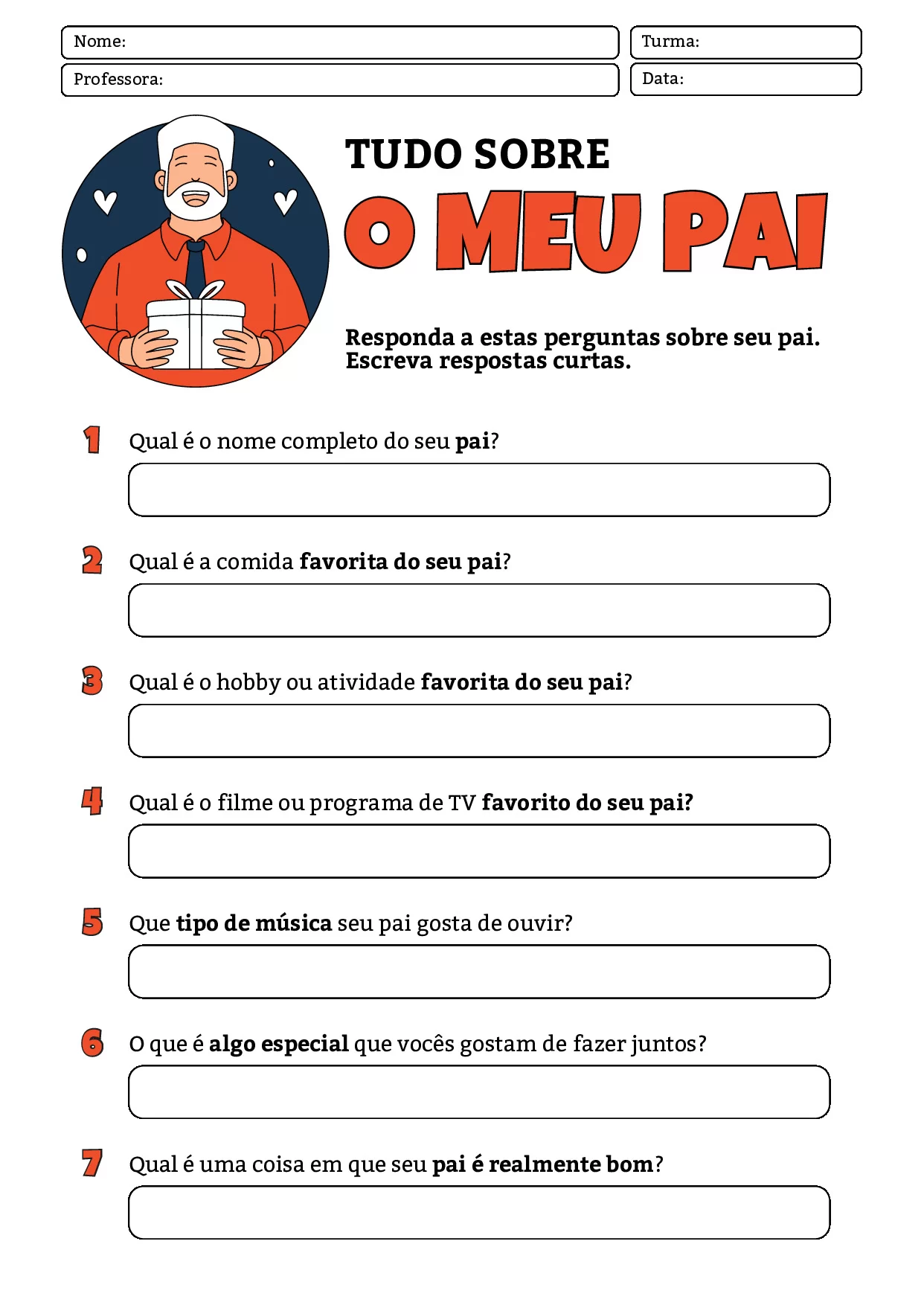 Atividades Para O Dia Dos Pais Cartoes Desenho E Bingo 17