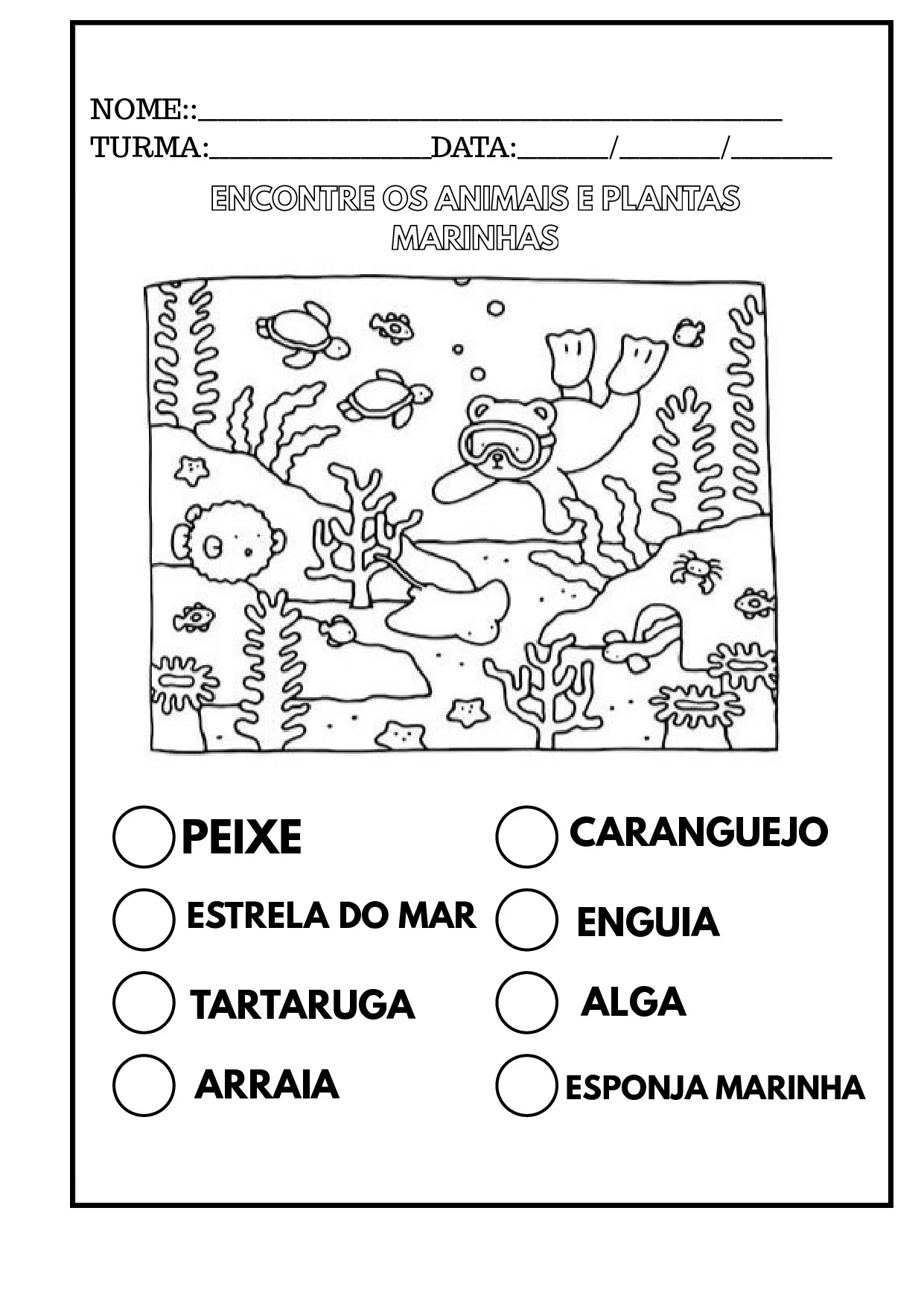 Procurar na agua pra encontrar o que se pede