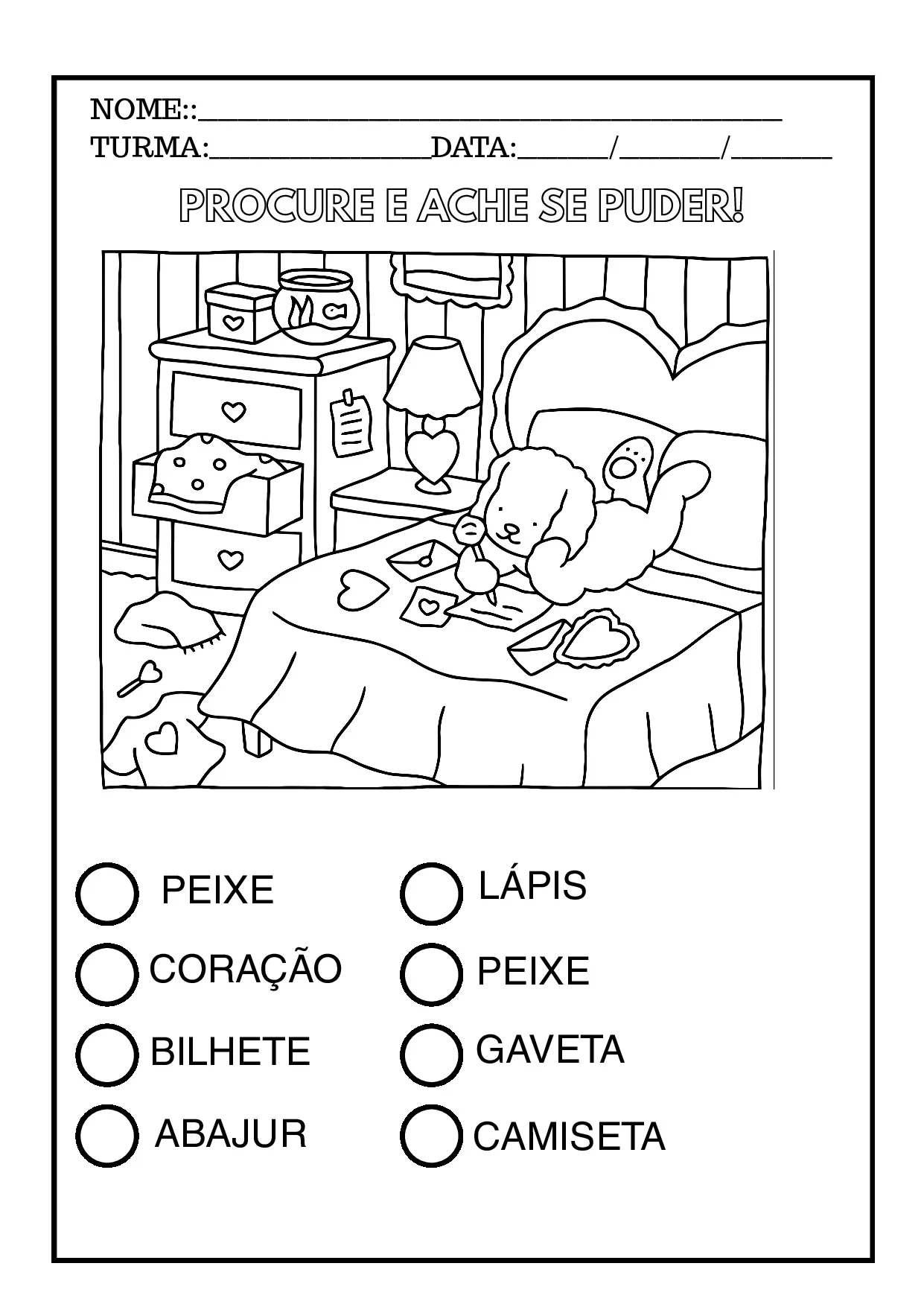 Procurar e achar peixe lápis