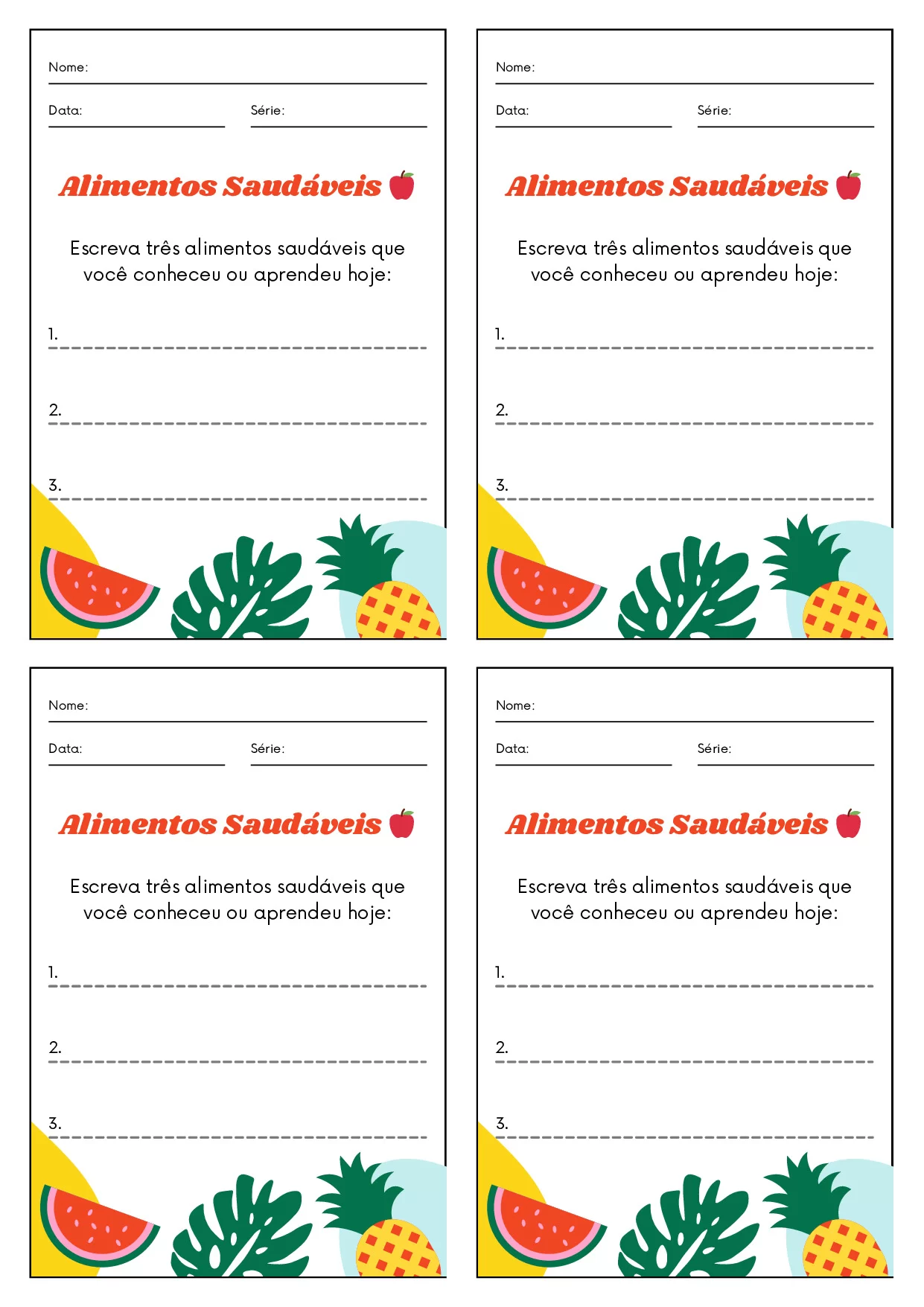 Alimentos saudáveis