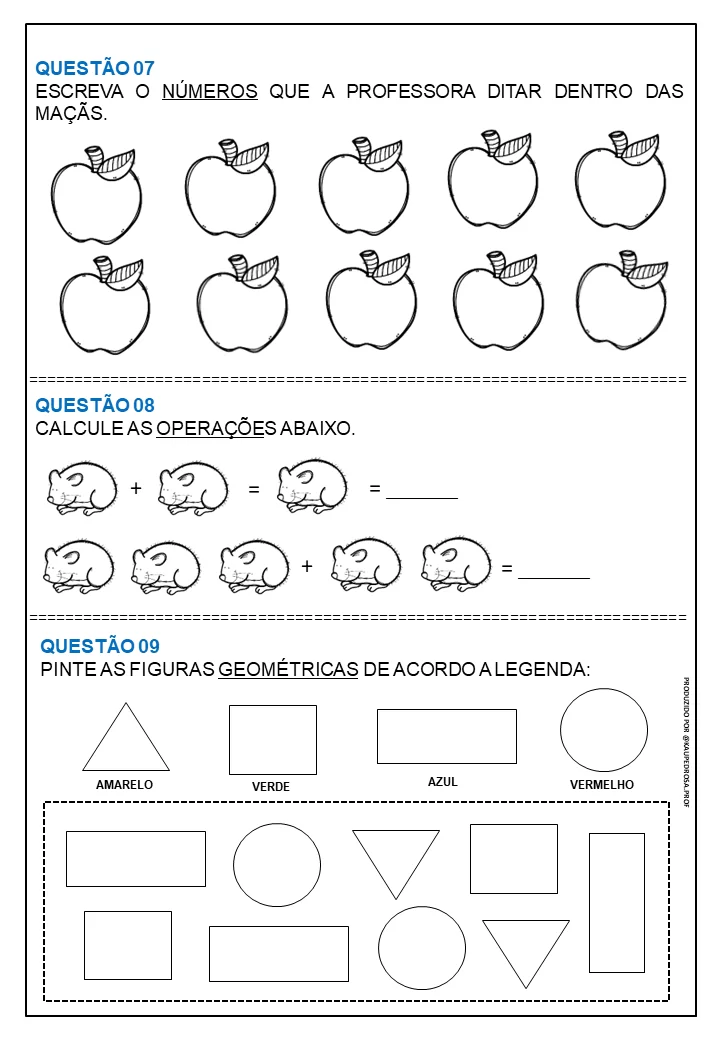 Atividades de Sondagem Diagnóstica
