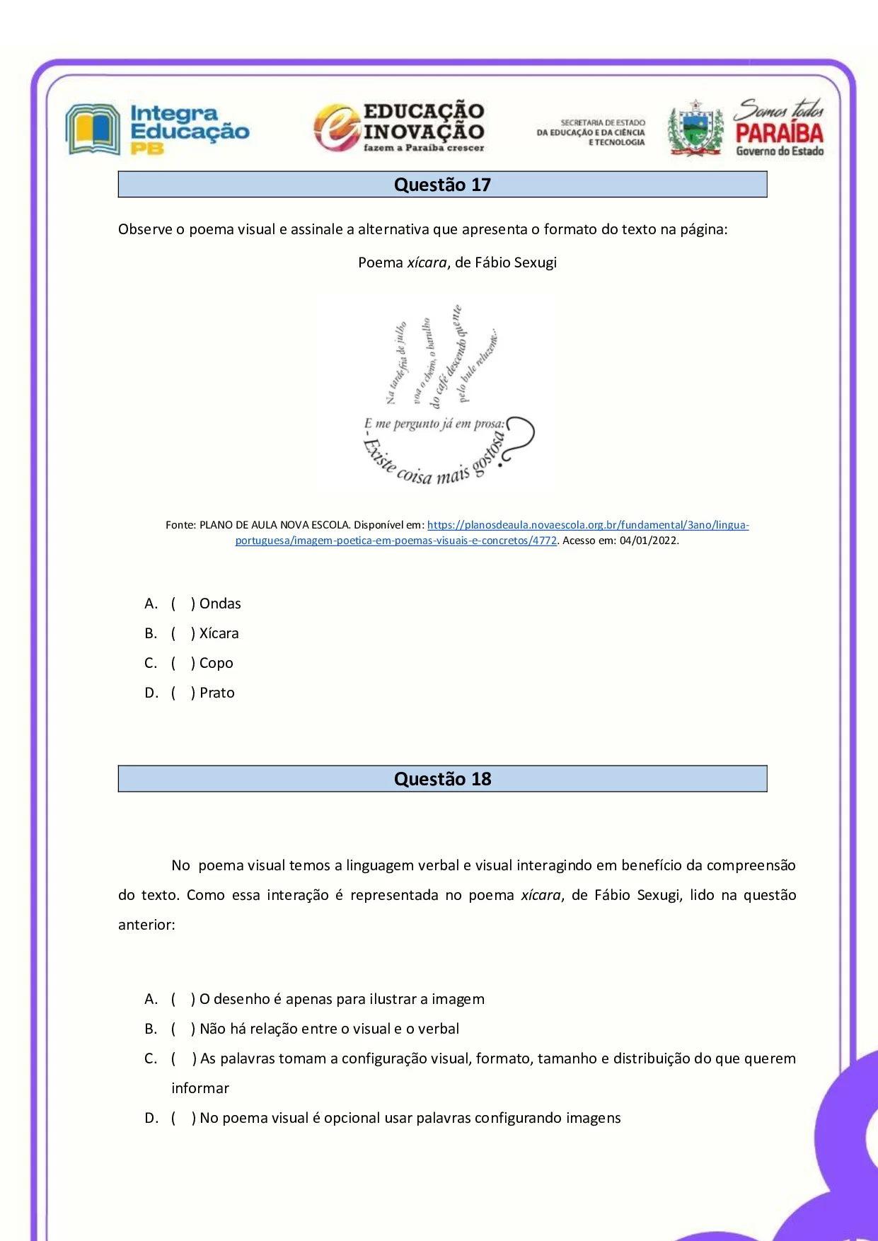 Avaliacao Diagnostica Inicial De Portugues Para O 3o Ano 13