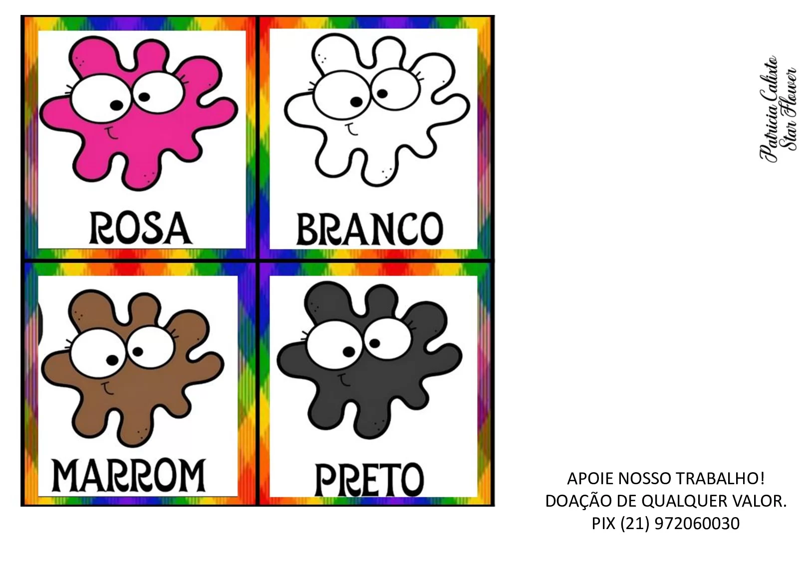 Bingo Das Cores Reconhecimento De Cores 6