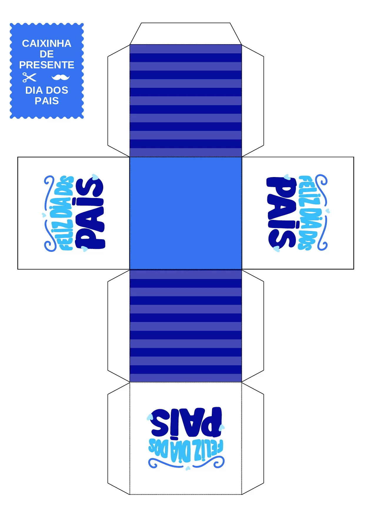 Caixinha de Presente para o Dia dos Pais