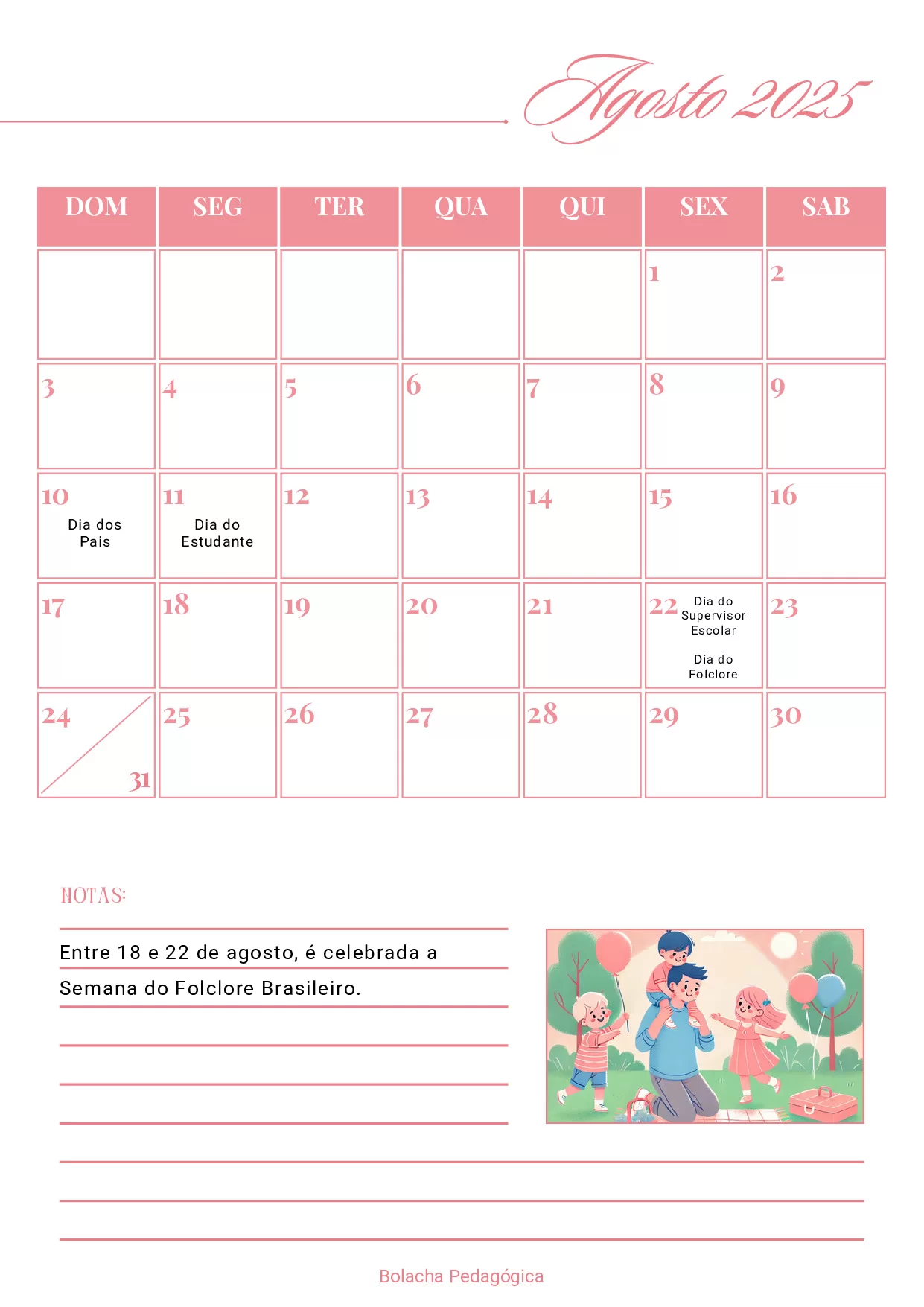 Calendario Interativo 2025 E Dias Da Semana 10