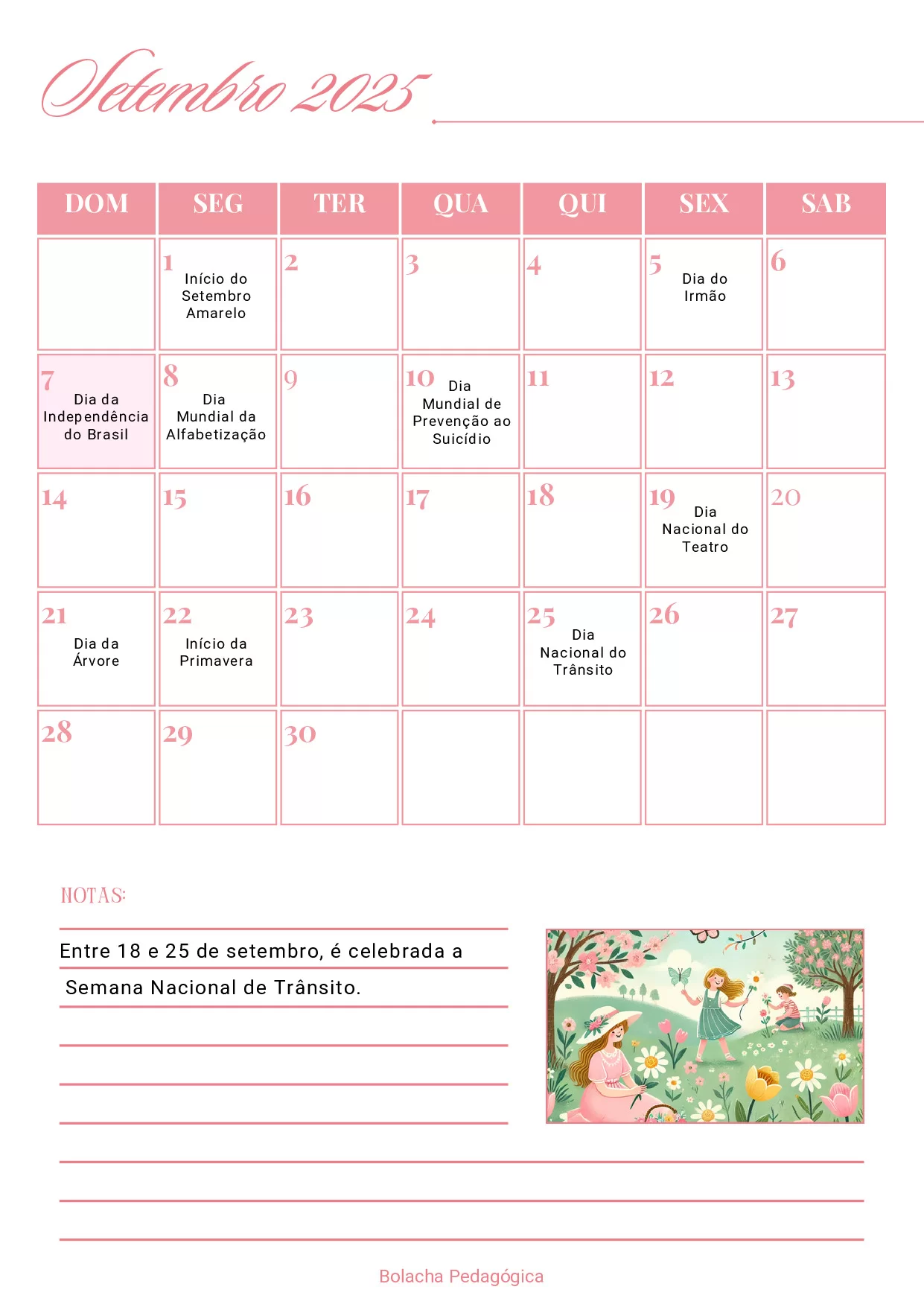 Calendario Interativo 2025 E Dias Da Semana 11