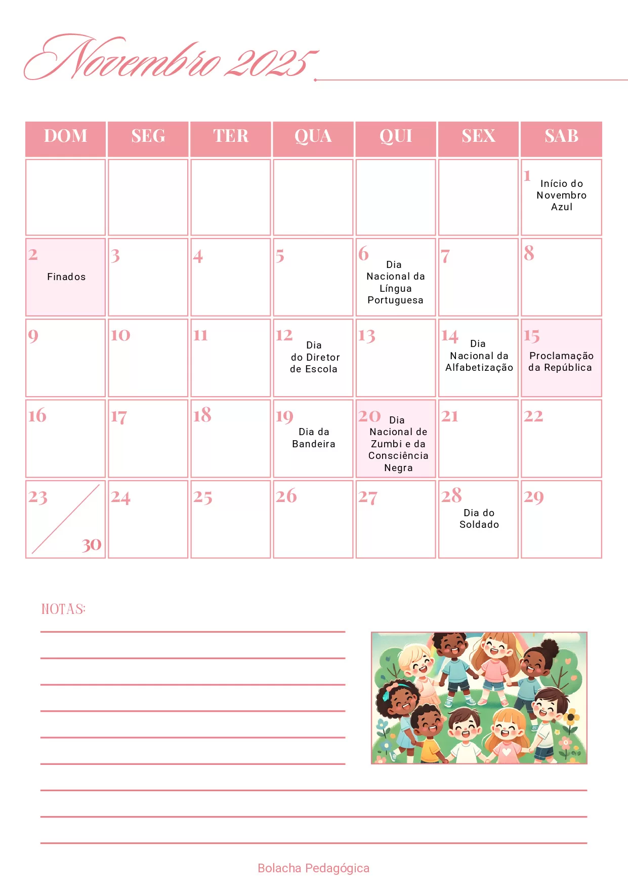 Calendario Interativo 2025 E Dias Da Semana 13