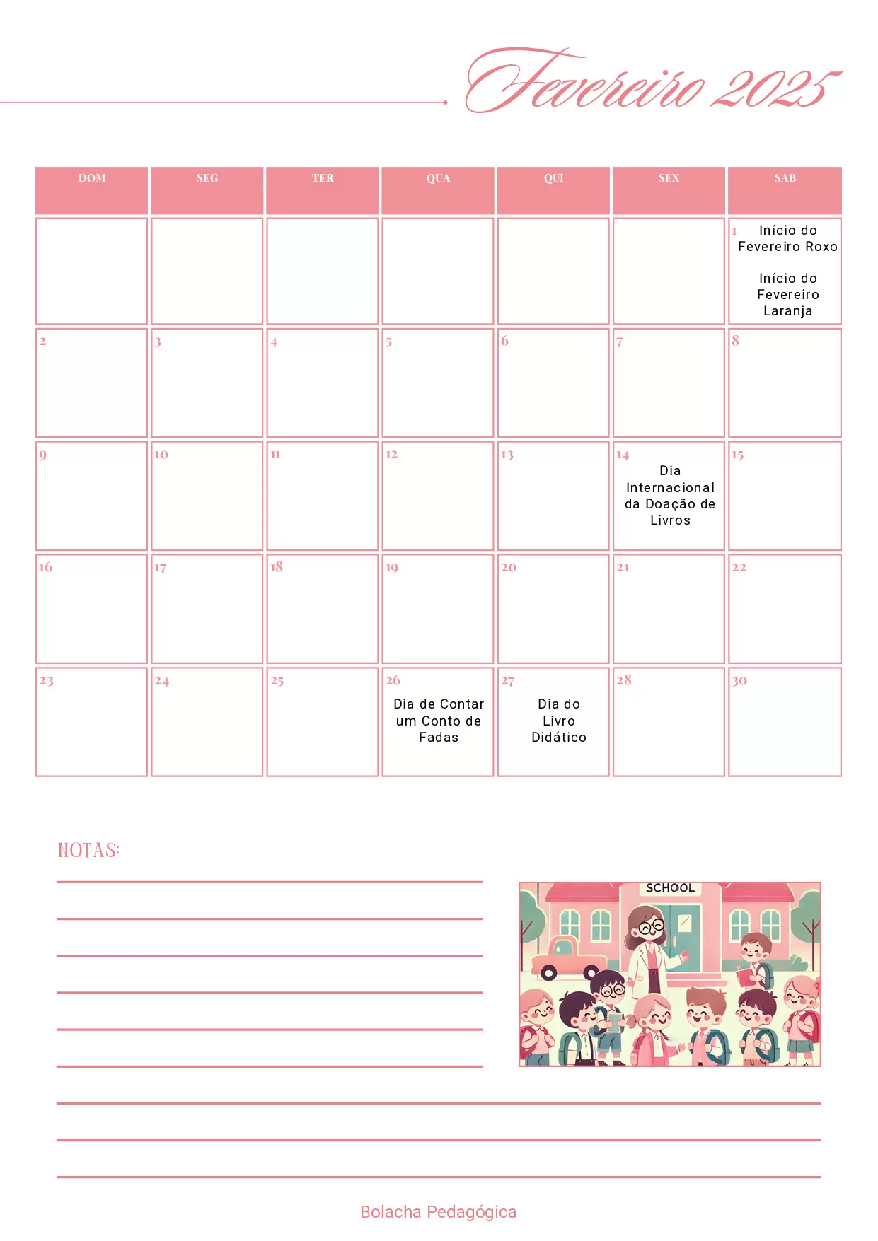 Calendario Interativo 2025 E Dias Da Semana 4